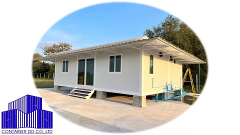 สร้างบ้านตู้คอนเทนเนอร์ใช้เป็นบ้านที่อยู่อาศัย 
